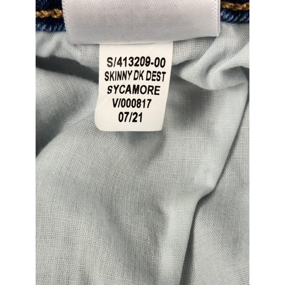 Old Navy Mid-Rise Pop Icon Skinny  Mid-Wash Women’s  Jeans Distressed Size‎ 4 - Picture 7 of 8